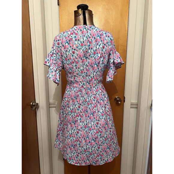 Lilly Pulitzer Blaire Flutter Sleeve Dress In Multi Hottie Dottie - Picture 9 of 14